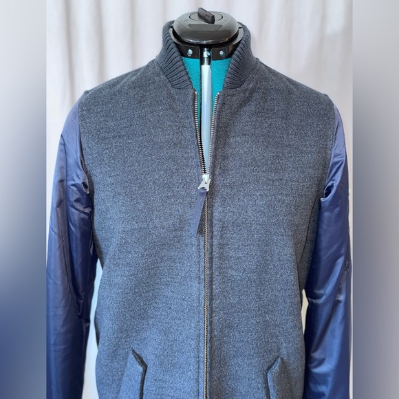 Obey Navy Classic Longline Bomber Coat Varsity Jacket Women’s XS - Picture 9 of 16